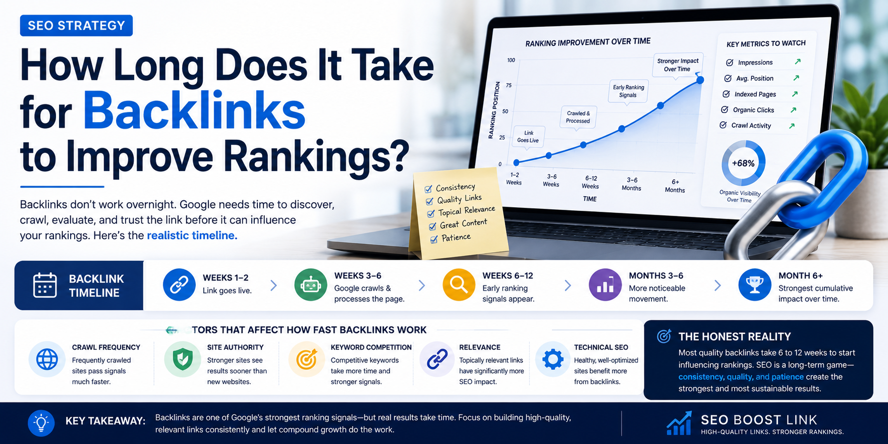 How Long Does It Take for Backlinks to Improve Rankings?